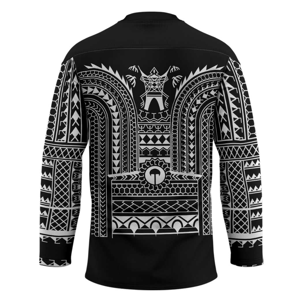 Philippines Igorot Tribal Art Tattoo Black Hockey Jersey - Polynesian Pride