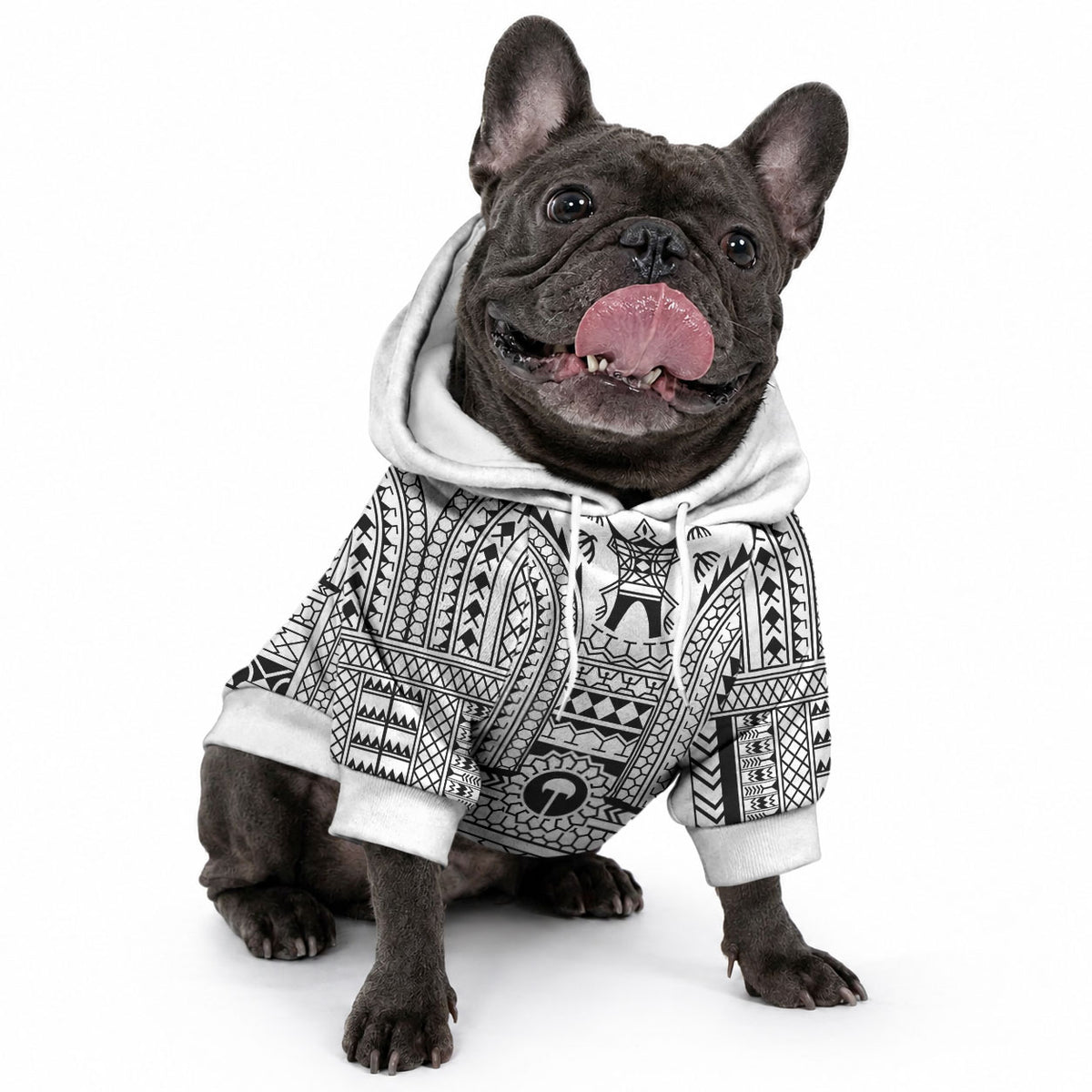 Philippines Igorot Tribal Art Tattoo White Pet Hoodie LT05 - Polynesian Pride