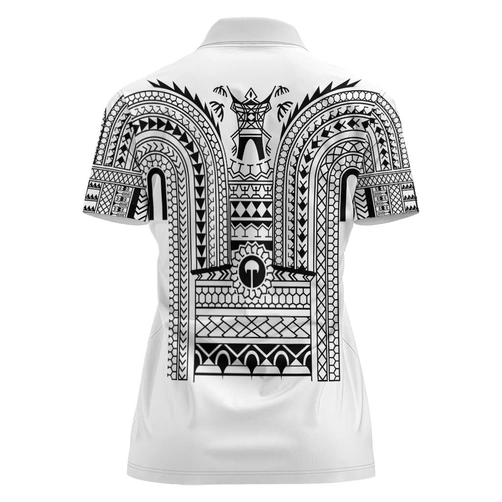 Philippines Igorot Tribal Art Tattoo White Women Polo Shirt - Polynesian Pride