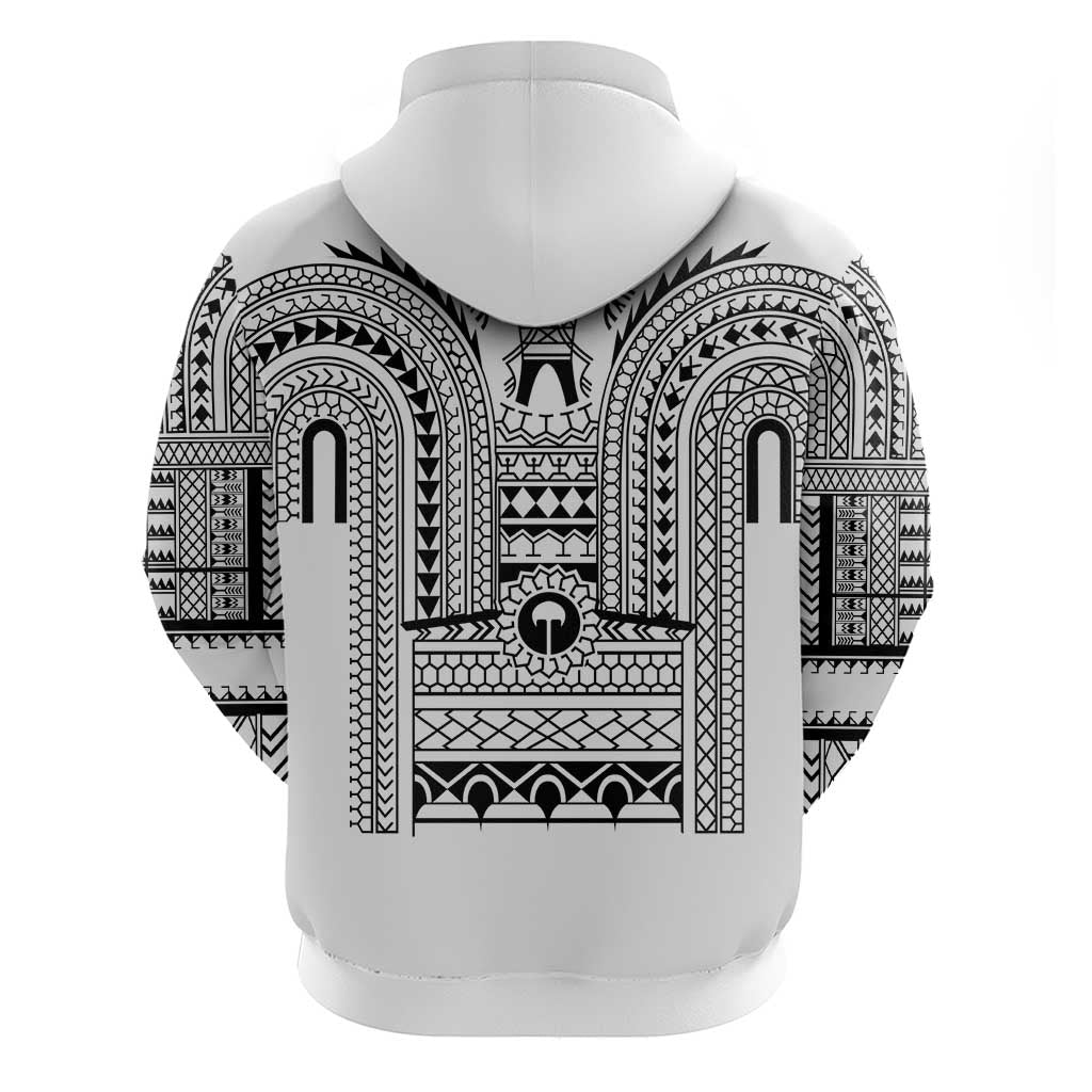 Philippines Igorot Tribal Art Tattoo White Zip Hoodie - Polynesian Pride