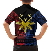 Philippines Sun Star Family Matching Tank Maxi Dress and Hawaiian Shirt Igorot Tribal Inspiration LT05 - Polynesian Pride