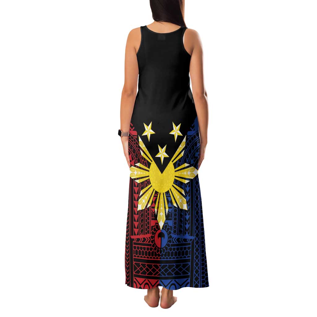Philippines Sun Star Family Matching Tank Maxi Dress and Hawaiian Shirt Igorot Tribal Inspiration LT05 - Polynesian Pride
