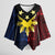 Philippines Sun Star Kimono Sleeve Blouse Igorot Tribal Inspiration - Polynesian Pride