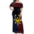 Philippines Sun Star Off Shoulder Maxi Dress Igorot Tribal Inspiration - Polynesian Pride