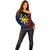 Philippines Sun Star Off Shoulder Sweater Igorot Tribal Inspiration - Polynesian Pride