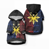 Philippines Sun Star Pet Hoodie Igorot Tribal Inspiration LT05 Pullover Black - Polynesian Pride