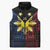 Philippines Sun Star Sleeveless Puffer Jacket Igorot Tribal Inspiration - Polynesian Pride
