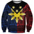 Philippines Sun Star Sweatshirt Igorot Tribal Inspiration - Polynesian Pride