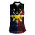 Philippines Sun Star Women Sleeveless Polo Shirt Igorot Tribal Inspiration - Polynesian Pride