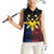 Philippines Sun Star Women Sleeveless Polo Shirt Igorot Tribal Inspiration - Polynesian Pride