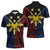 Philippines Sun Star Zipper Polo Shirt Igorot Tribal Inspiration - Polynesian Pride