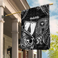 Hawaii Makahiki Season Garden Flag Akua Loa Polynesian Pattern LT05 House Flag Black - Polynesian Pride