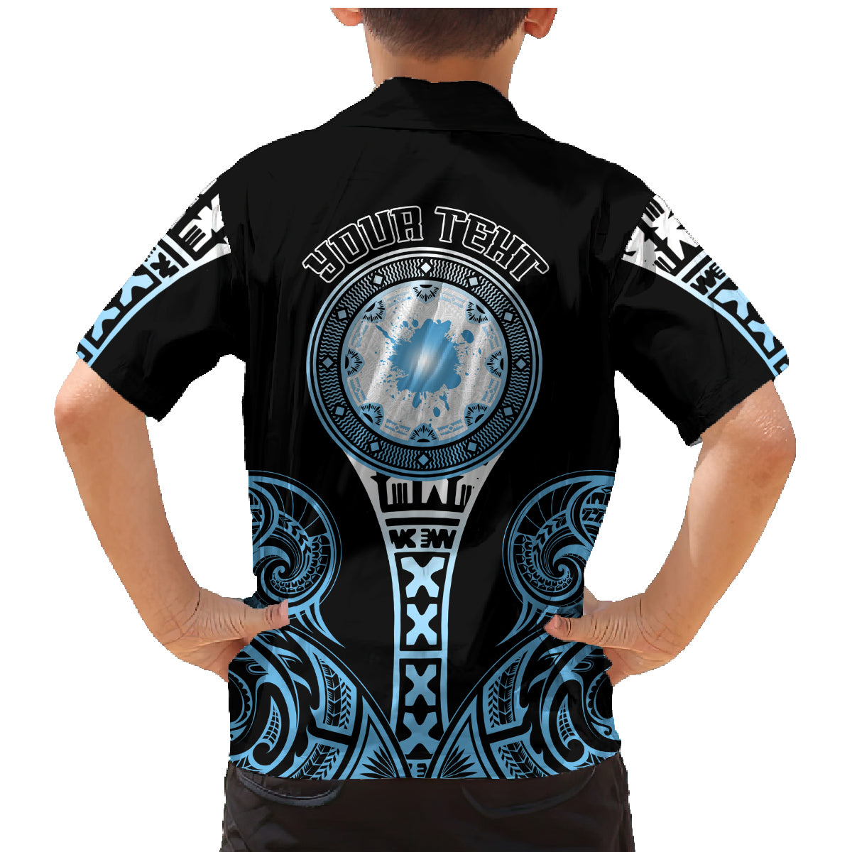 Personalized Fiji Obstacle Race 2023 Family Matching Mermaid Dress and Hawaiian Shirt Go Champion LT05 - Polynesian Pride