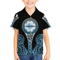 Personalized Fiji Obstacle Race 2023 Family Matching Puletasi Dress and Hawaiian Shirt Go Champion LT05 Son's Shirt Blue - Polynesian Pride