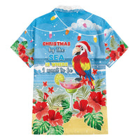 Hawaii Christmas Family Matching Off The Shoulder Long Sleeve Dress and Hawaiian Shirt Funny Macaw Parrot Tropical Vibe LT05 - Polynesian Pride