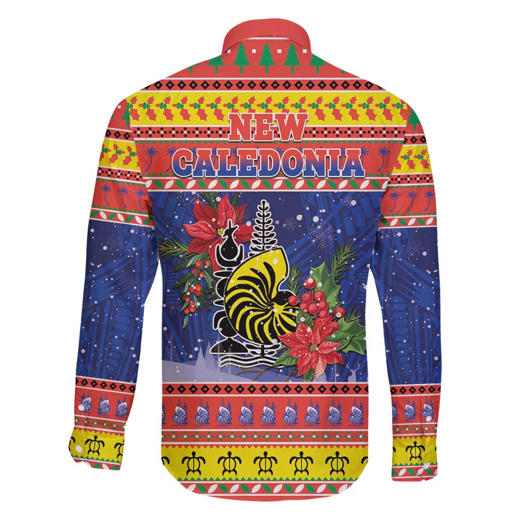 New Caledonia Christmas Family Matching Puletasi and Hawaiian Shirt Kanaky Poinsettia Joyeux Noel LT05 - Polynesian Pride