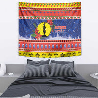 New Caledonia Christmas Tapestry Kanaky Poinsettia Joyeux Noel