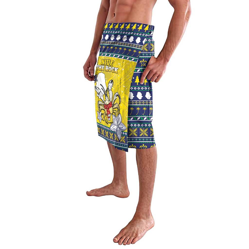 Niue The Rock Christmas Lavalava Niuean Crab Monuina E Kilisimasi LT05 - Polynesian Pride