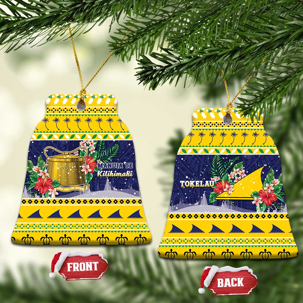 Tokelau Christmas Ceramic Ornament Tokelauan Badge Manuia Te Kilihimahi