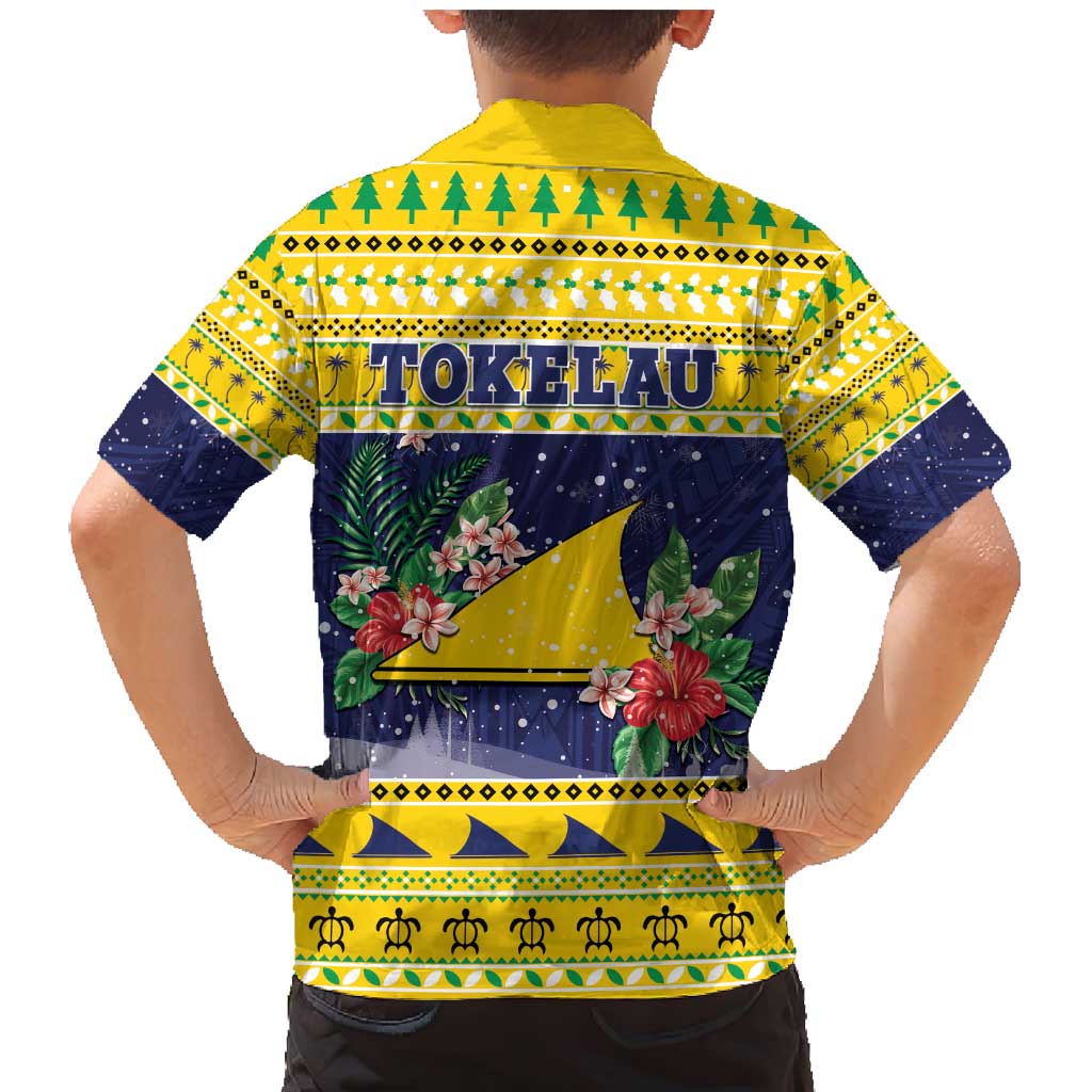 Tokelau Christmas Family Matching Mermaid Dress and Hawaiian Shirt Tokelauan Badge Manuia Te Kilihimahi LT05 - Polynesian Pride