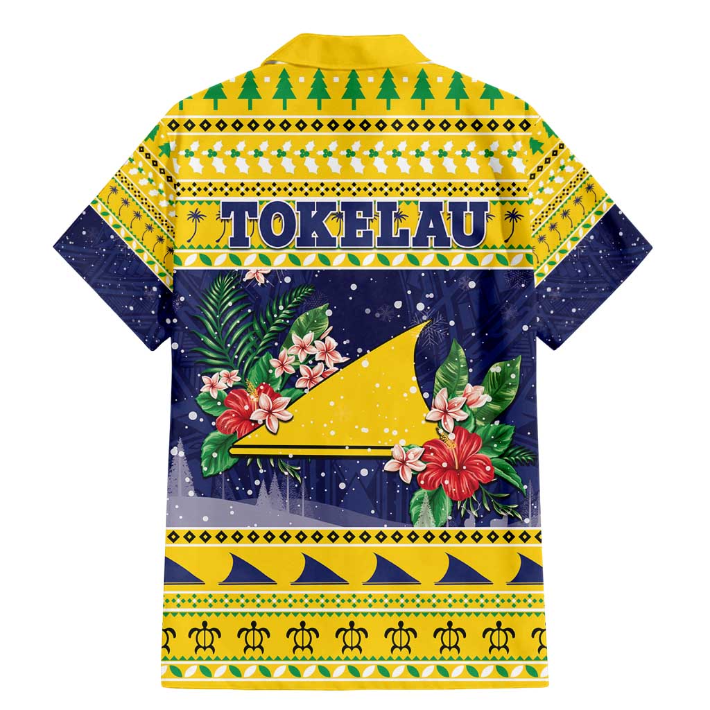 Tokelau Christmas Family Matching Mermaid Dress and Hawaiian Shirt Tokelauan Badge Manuia Te Kilihimahi LT05 - Polynesian Pride