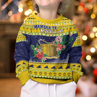 Tokelau Christmas Kid Ugly Christmas Sweater Tokelauan Badge Manuia Te Kilihimahi