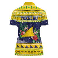 Tokelau Christmas Women Polo Shirt Tokelauan Badge Manuia Te Kilihimahi LT05 - Polynesian Pride