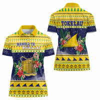 Tokelau Christmas Women Polo Shirt Tokelauan Badge Manuia Te Kilihimahi LT05 - Polynesian Pride