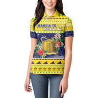 Tokelau Christmas Women Polo Shirt Tokelauan Badge Manuia Te Kilihimahi LT05 - Polynesian Pride