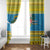 Tuvalu Christmas Window Curtain Coat Of Arms Manuia Te Kilisimasi