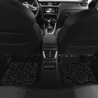 New Zealand And Papua New Guinea Rugby Custom Car Mats Maori Kiwi With Bird of Paradise LT05 Set 2pcs - Back Black - Polynesian Pride