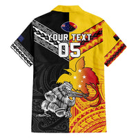 New Zealand And Papua New Guinea Rugby Custom Family Matching Summer Maxi Dress and Hawaiian Shirt Maori Kiwi With Bird of Paradise LT05 - Polynesian Pride