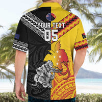 New Zealand And Papua New Guinea Rugby Custom Hawaiian Shirt Maori Kiwi With Bird of Paradise LT05 - Polynesian Pride
