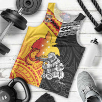 New Zealand And Papua New Guinea Rugby Custom Men Tank Top Maori Kiwi With Bird of Paradise LT05 - Polynesian Pride