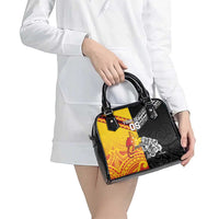 New Zealand And Papua New Guinea Rugby Custom Shoulder Handbag Maori Kiwi With Bird of Paradise LT05 - Polynesian Pride