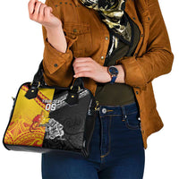 New Zealand And Papua New Guinea Rugby Custom Shoulder Handbag Maori Kiwi With Bird of Paradise LT05 - Polynesian Pride