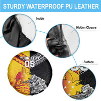 New Zealand And Papua New Guinea Rugby Custom Spare Tire Cover Maori Kiwi With Bird of Paradise LT05 - Polynesian Pride