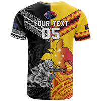 New Zealand And Papua New Guinea Rugby Custom T Shirt Maori Kiwi With Bird of Paradise LT05 - Polynesian Pride