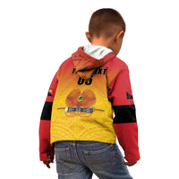 Papua New Guinea Rugby Custom Kid Hoodie Go Orchids Pacific Champions