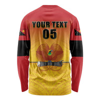 Papua New Guinea Rugby Custom Long Sleeve Shirt Go Orchids Pacific Champions LT05 - Polynesian Pride