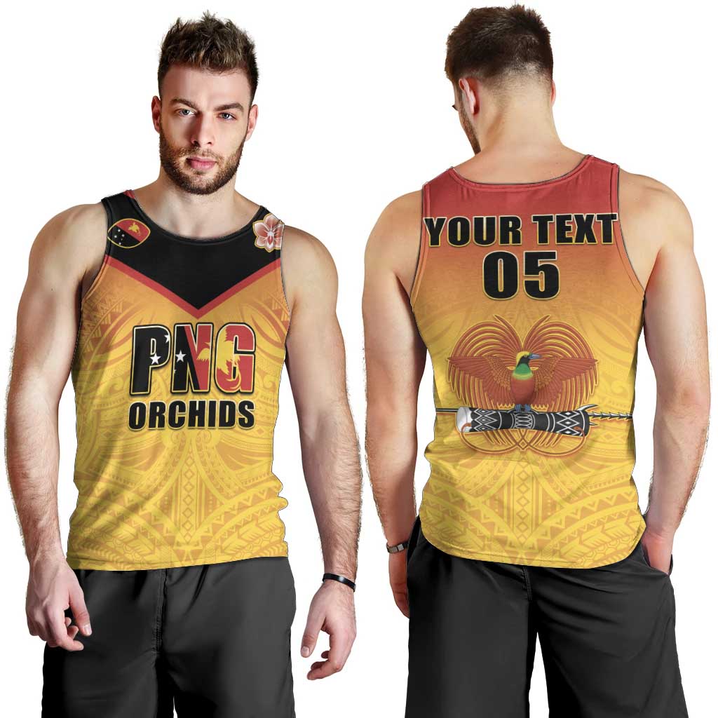Papua New Guinea Rugby Custom Men Tank Top Go Orchids Pacific Champions