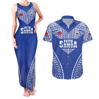 Fetu Samoa Rugby Custom Couples Matching Tank Maxi Dress and Hawaiian Shirt Go Champions