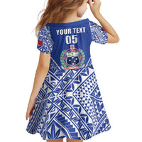 Fetu Samoa Rugby Custom Family Matching Off Shoulder Maxi Dress and Hawaiian Shirt Go Champions