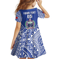 Fetu Samoa Rugby Custom Family Matching Off Shoulder Short Dress and Hawaiian Shirt Go Champions