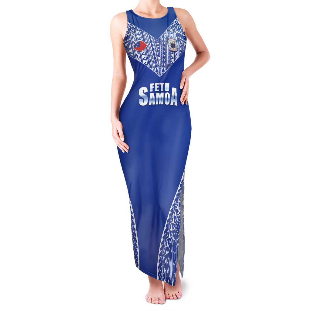 Fetu Samoa Rugby Custom Family Matching Tank Maxi Dress and Hawaiian Shirt Go Champions