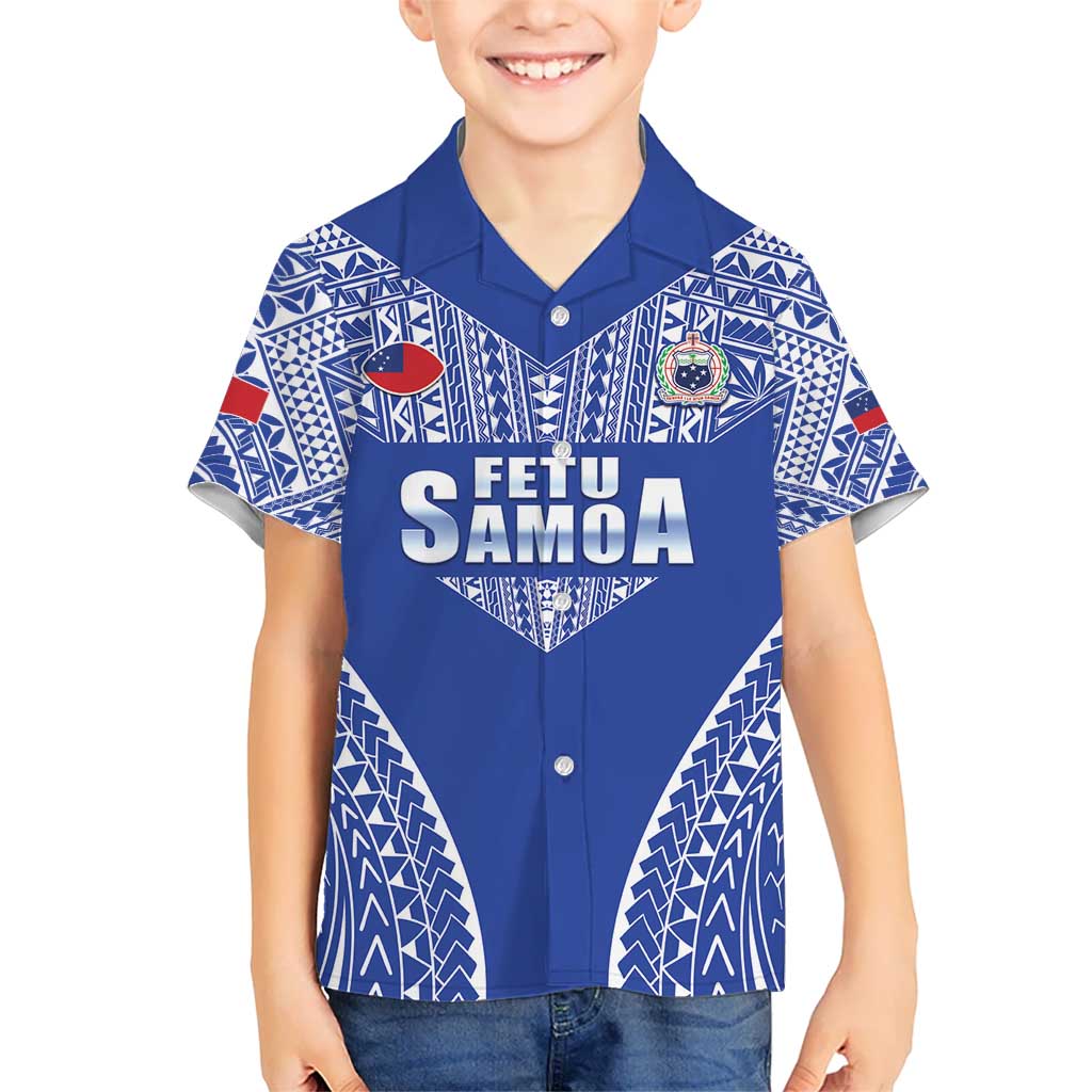 Fetu Samoa Rugby Custom Kid Hawaiian Shirt Go Champions