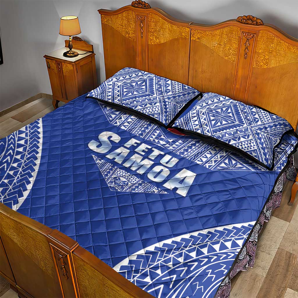Fetu Samoa Rugby Quilt Bed Set Go Champions