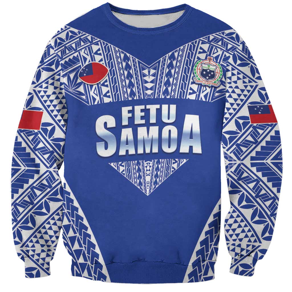 Fetu Samoa Rugby Custom Sweatshirt Go Champions