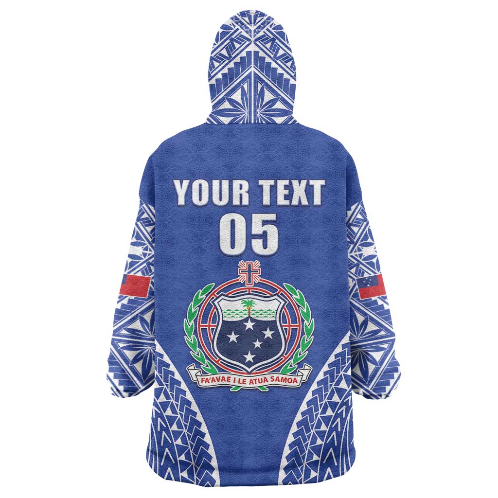 Fetu Samoa Rugby Custom Wearable Blanket Hoodie Go Champions