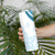 Blue Polynesian Tribal Turtle Floral Pattern Skinny Tumbler